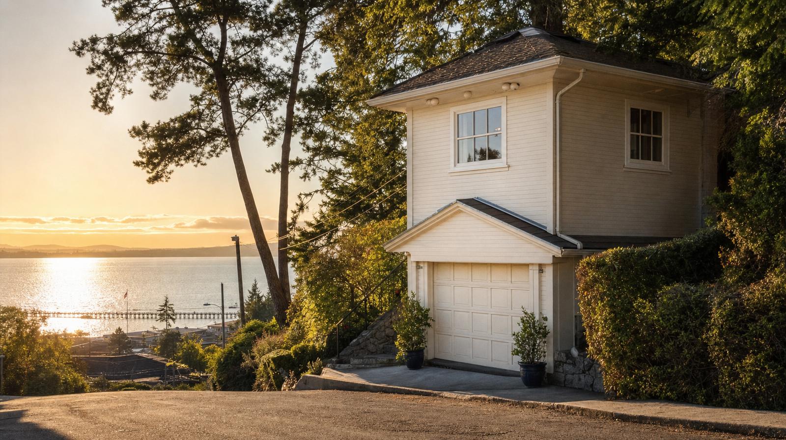White Rock hillside home overlooking Semiahmoo Bay and the pier